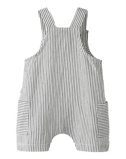 Name It - NBMFar Overalls - Cloud Dancer/ Navy Blaze